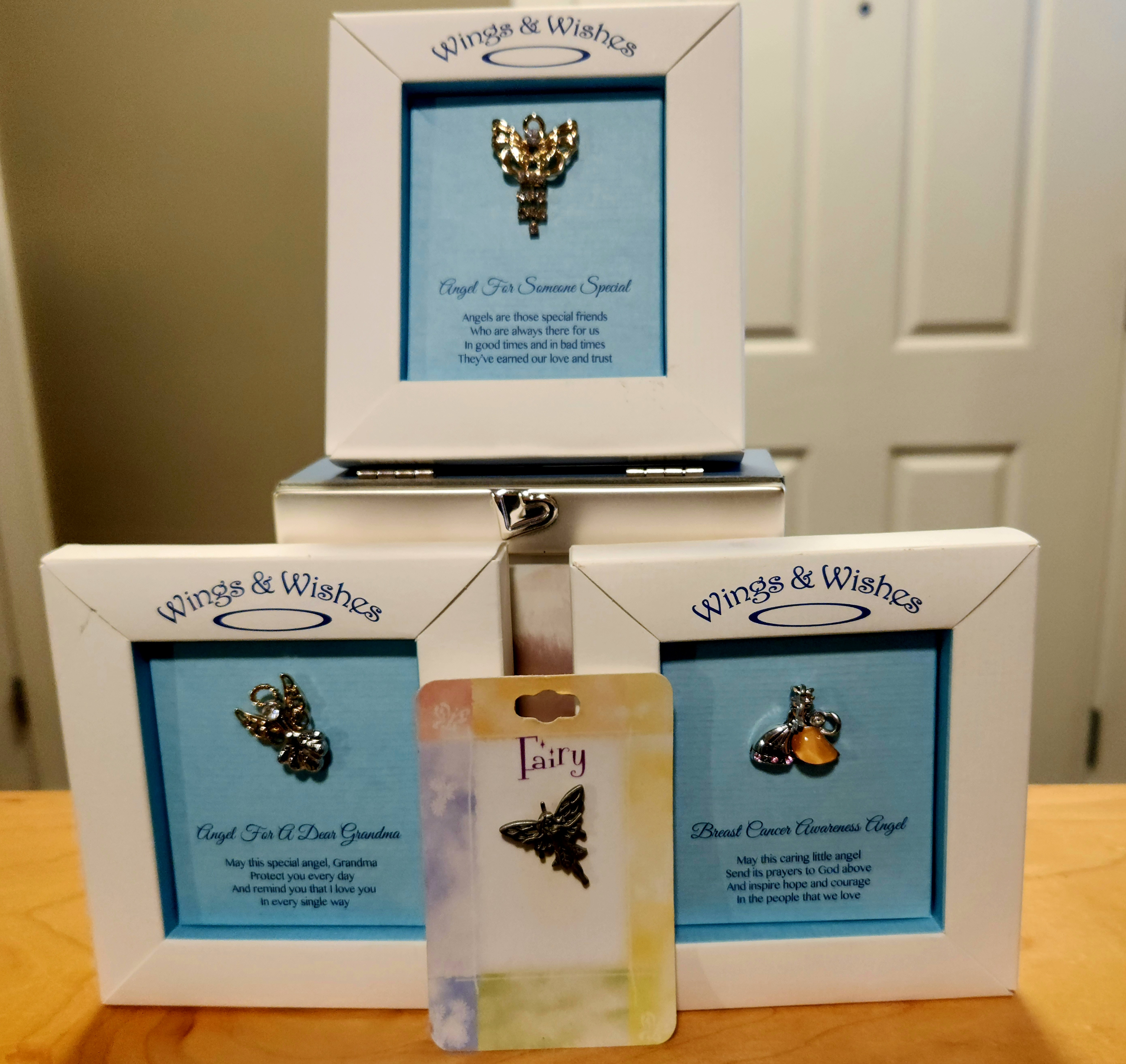 Wings & wishes pin